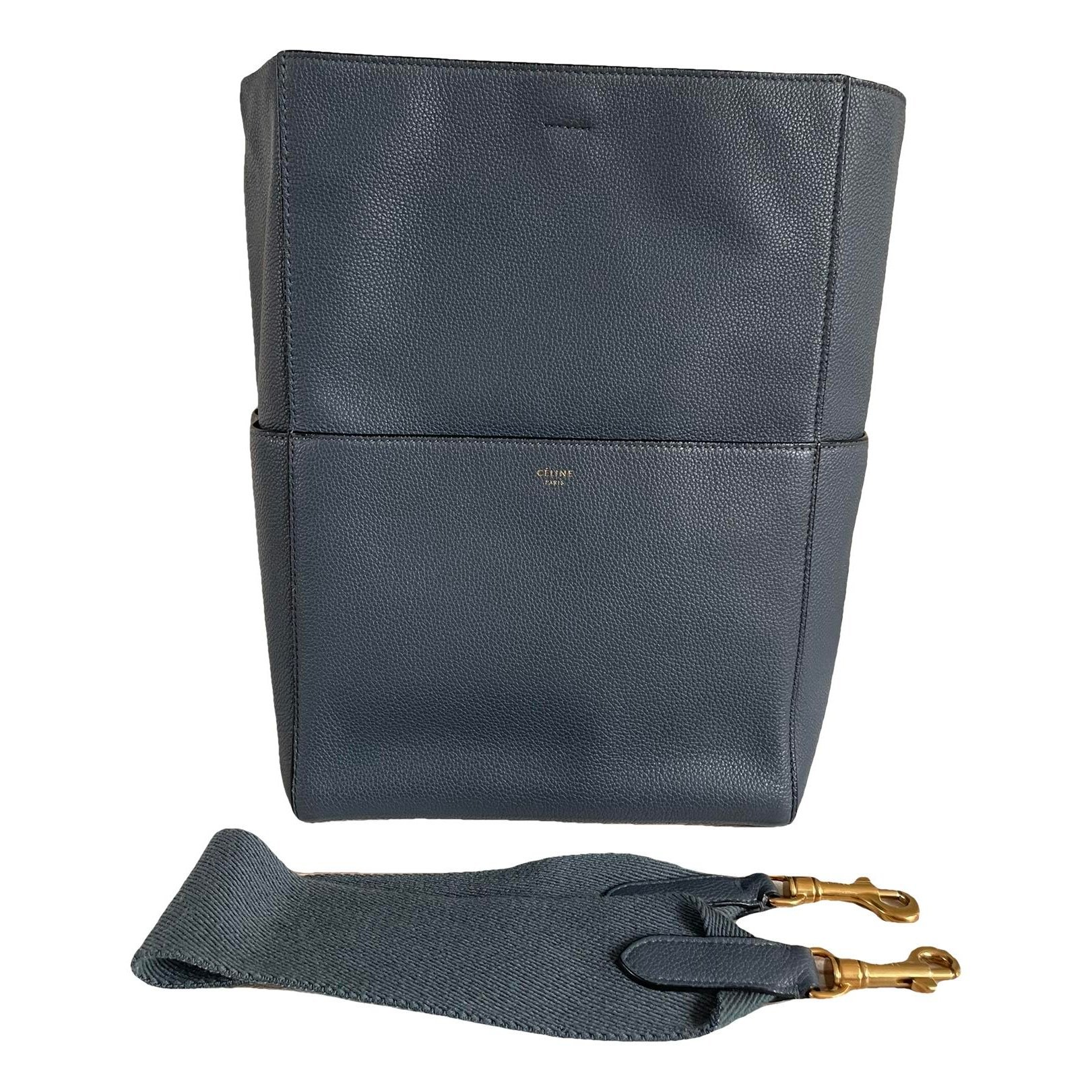 Seau Sangle leather handbag