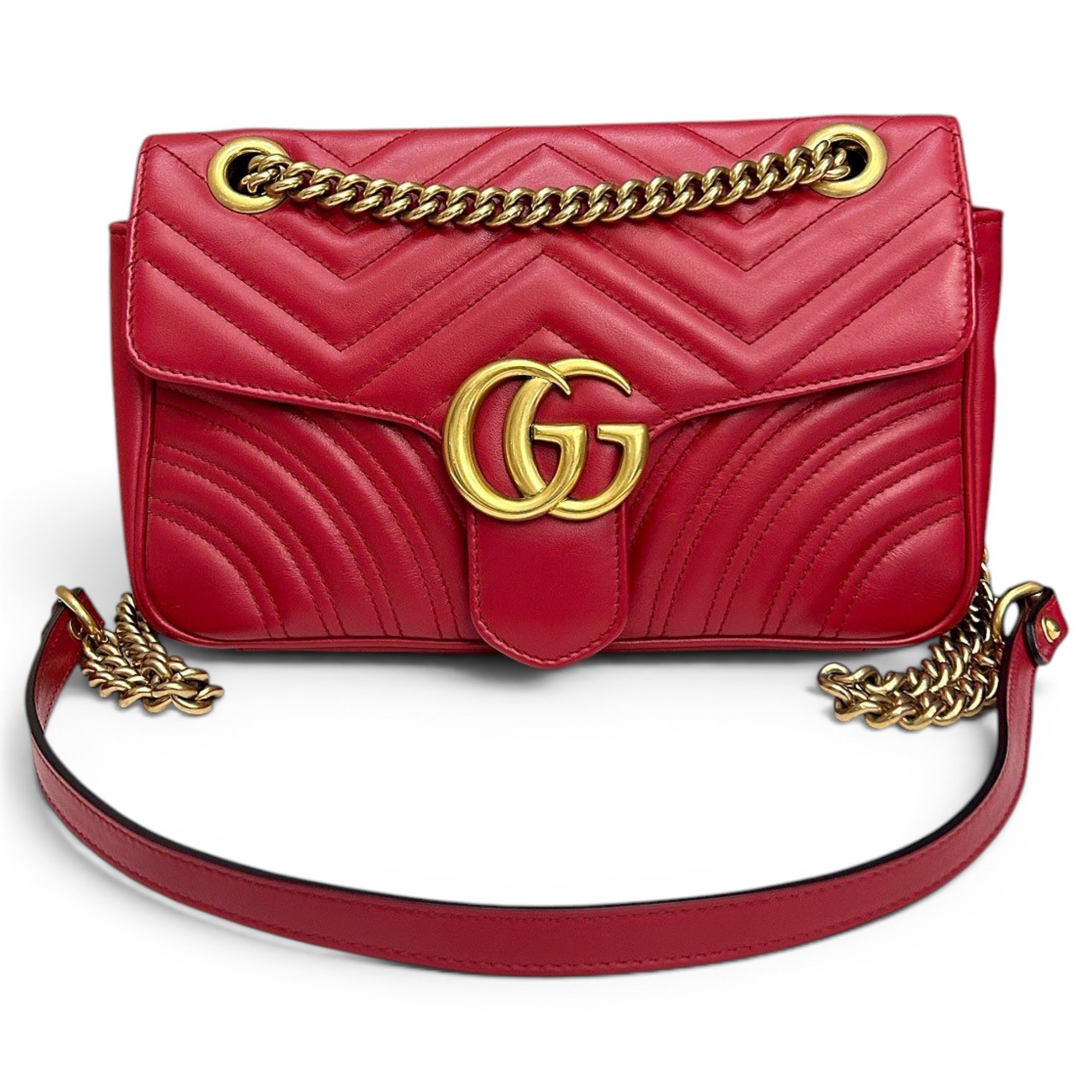 GG Marmont Flap leather crossbody bag