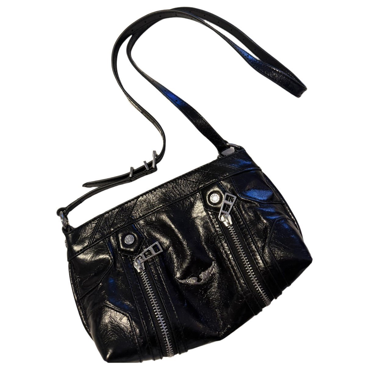 Rock leather crossbody bag