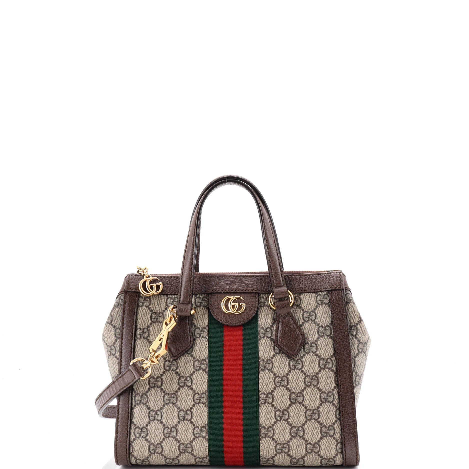 Ophidia Top Handle Tote GG Coated Canvas Small