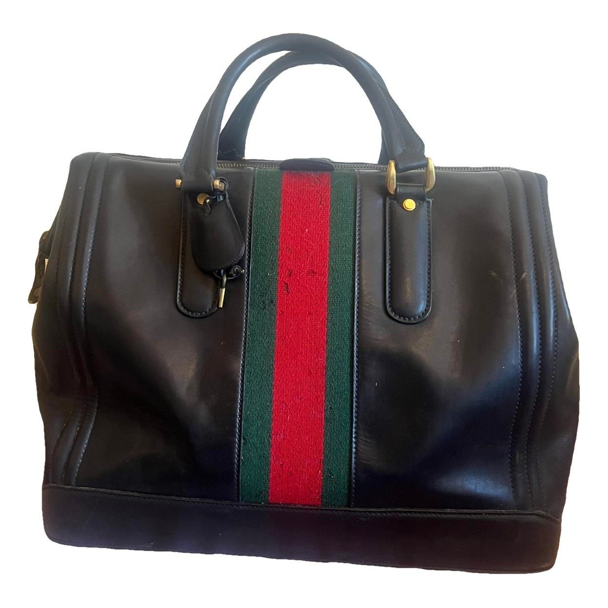 Leather travel bag