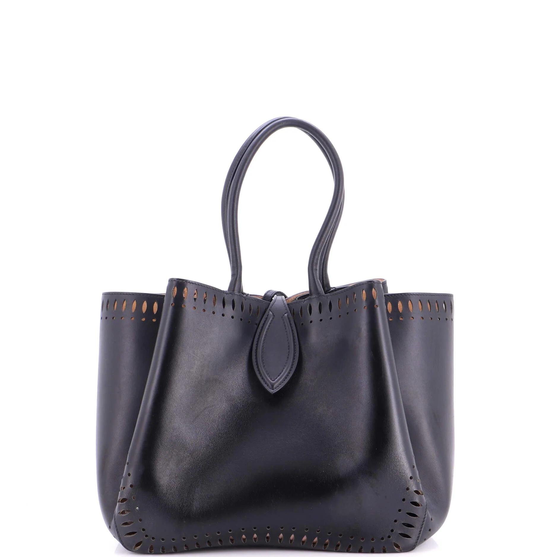 Leather tote