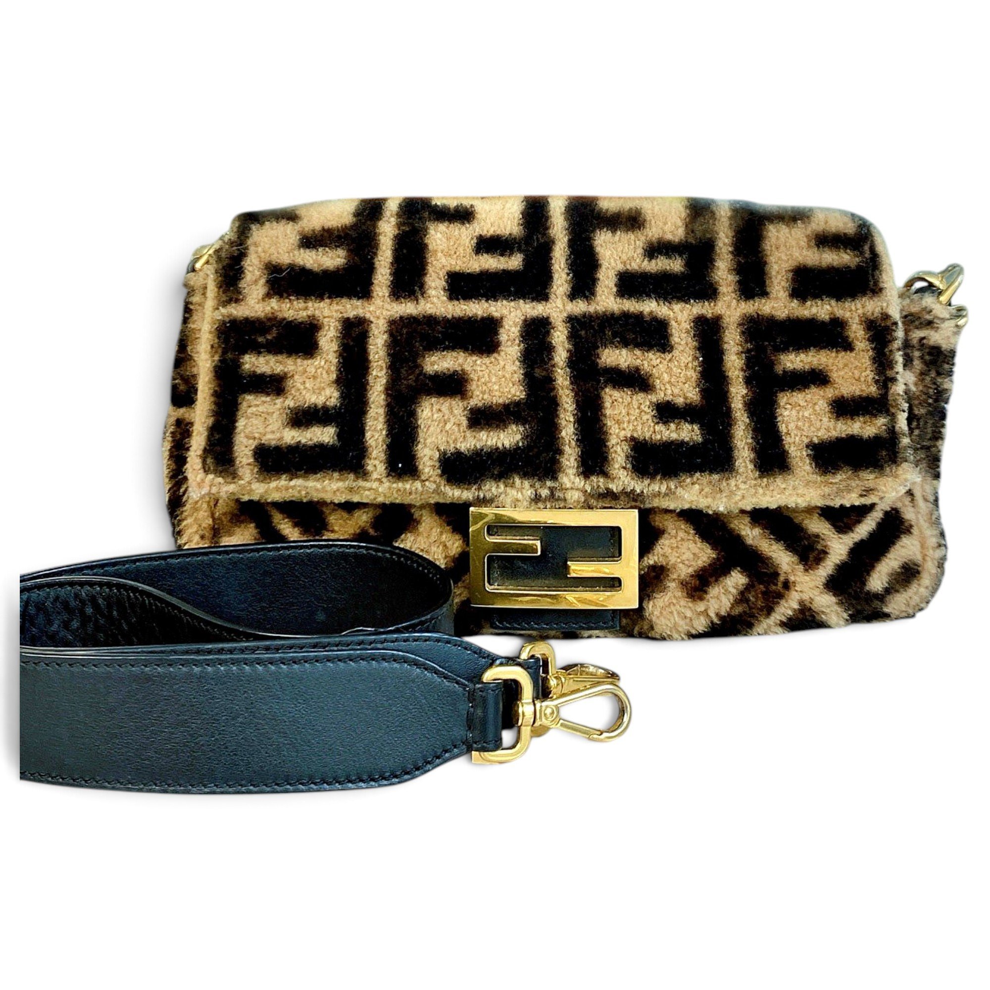 Baguette wool handbag