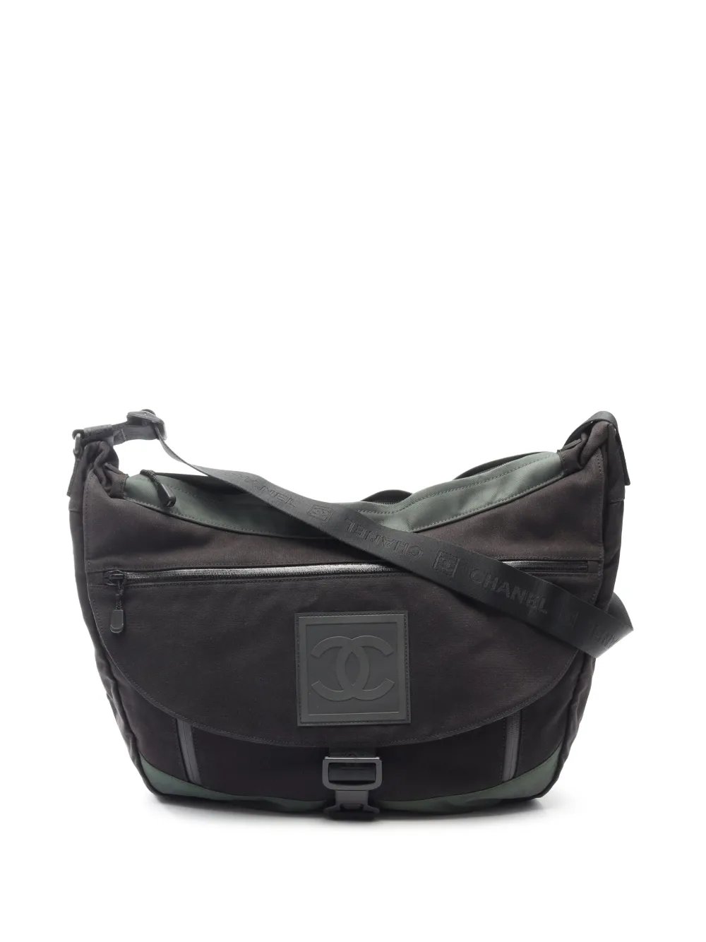 2003-2004 CC Nylon Sport Line Buckle Flap crossbody bag