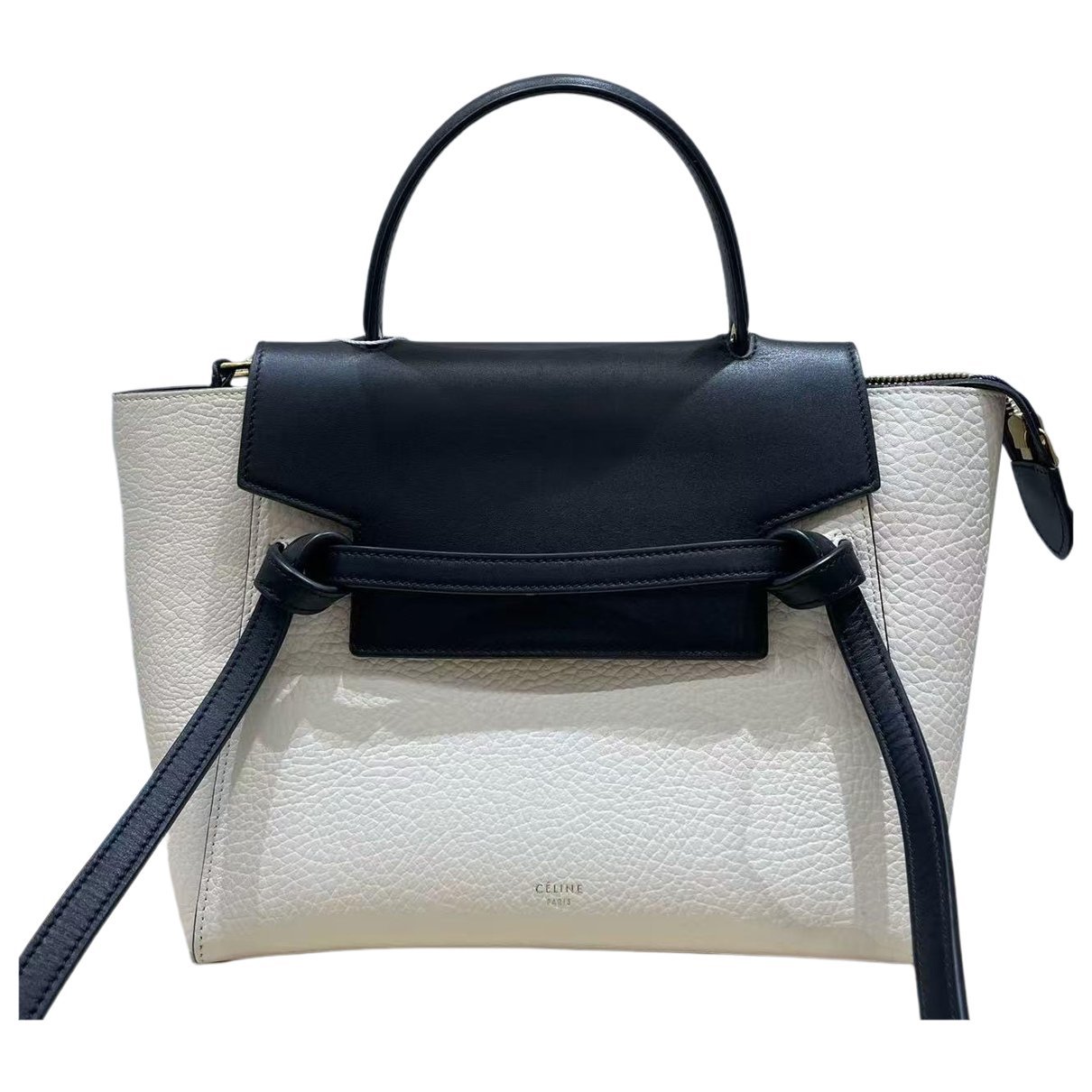 Belt leather handbag