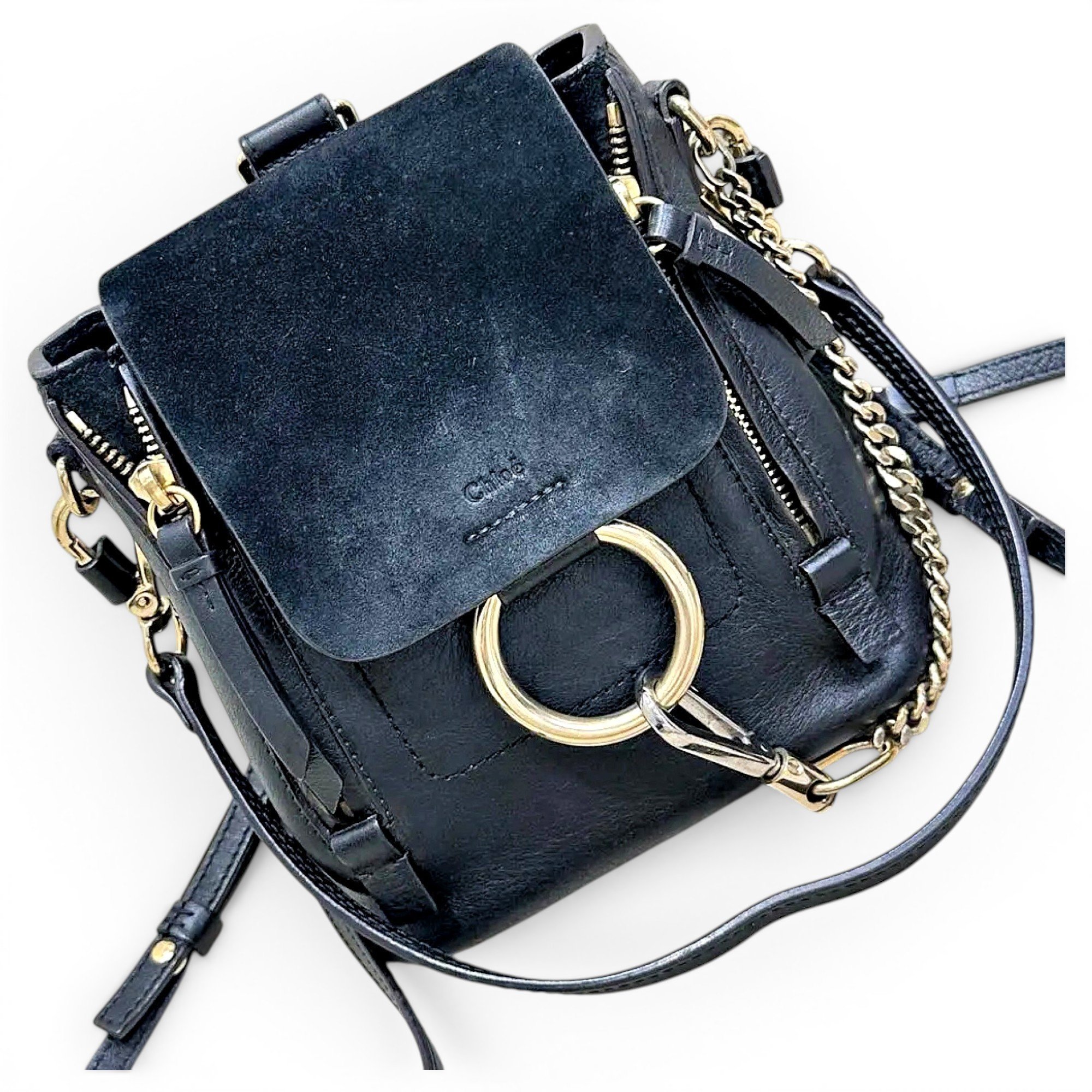 Faye leather backpack