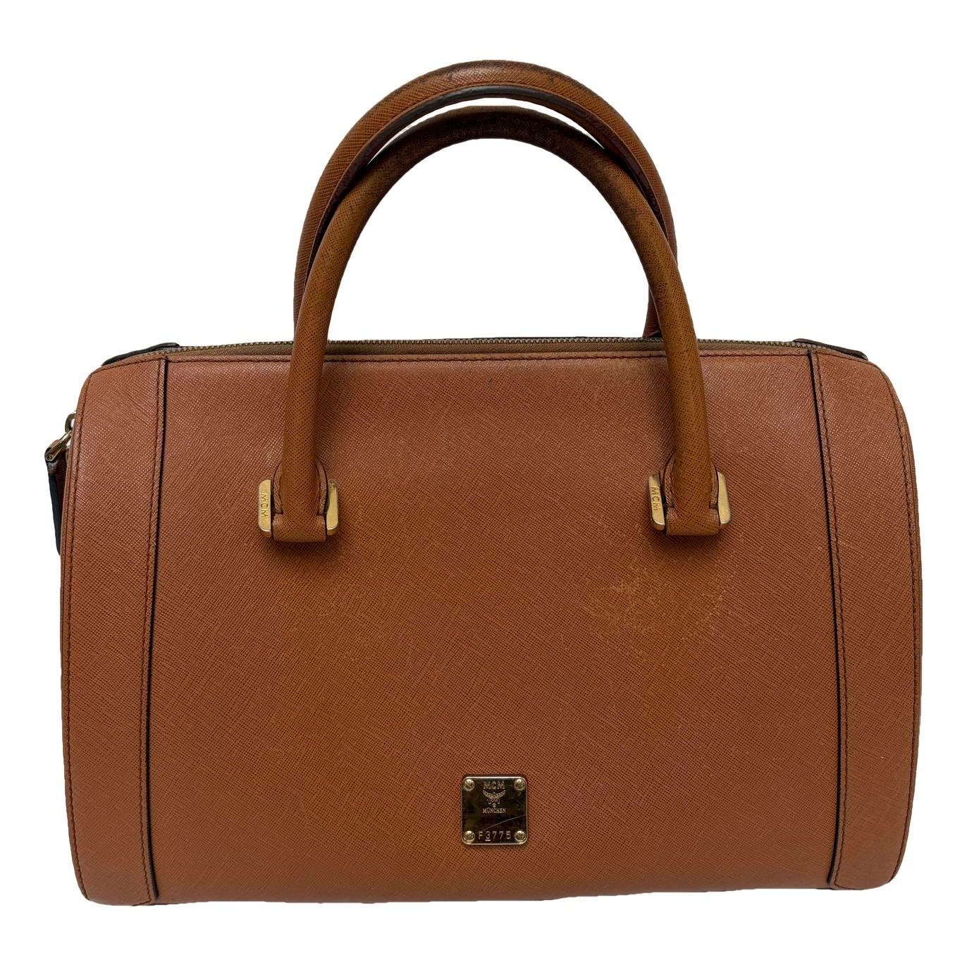 Boston leather bowling bag