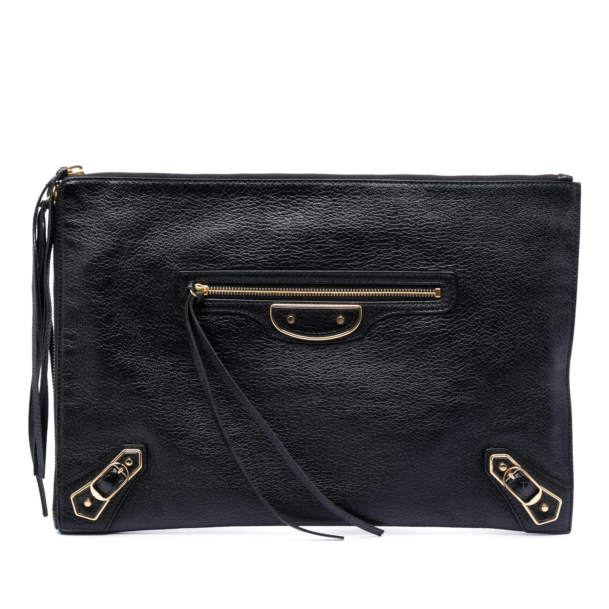 Classic Metalic leather handbag