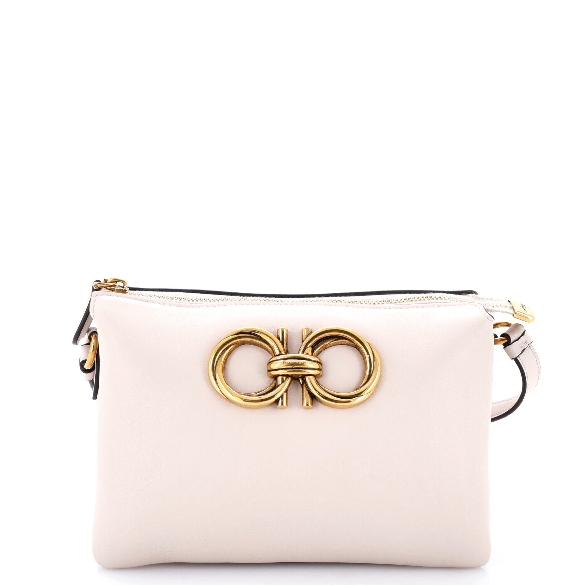 Trapezio Zip Crossbody Leather Mini