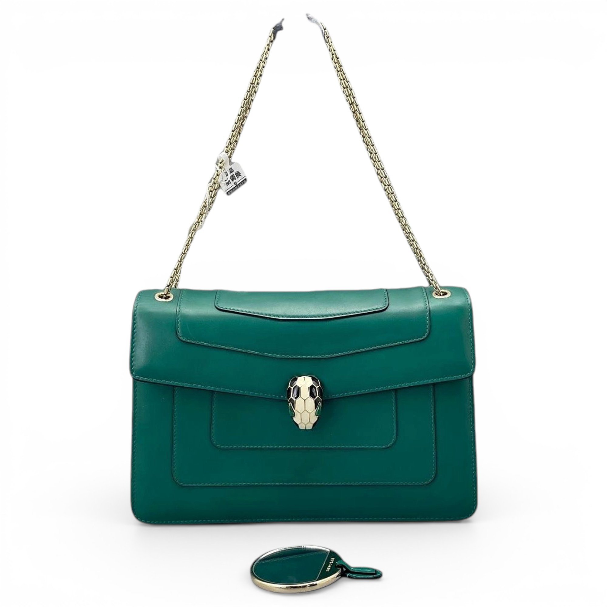 Serpenti leather handbag