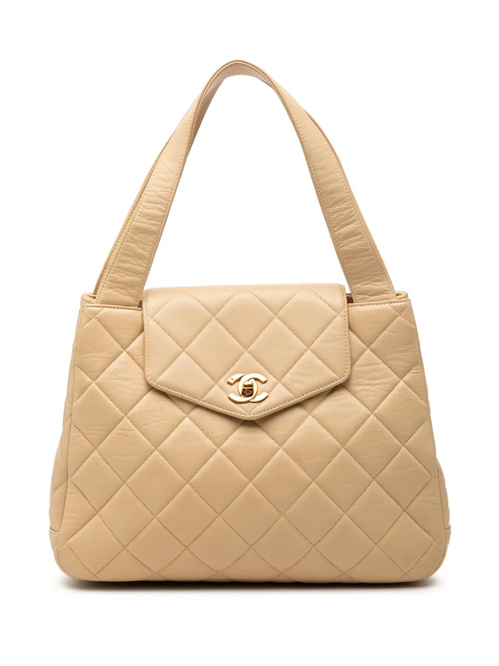 1996-1997 Quilted Lambskin Flap Top Handle Bag handbag