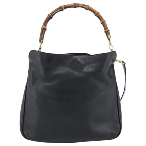 Bamboo leather handbag