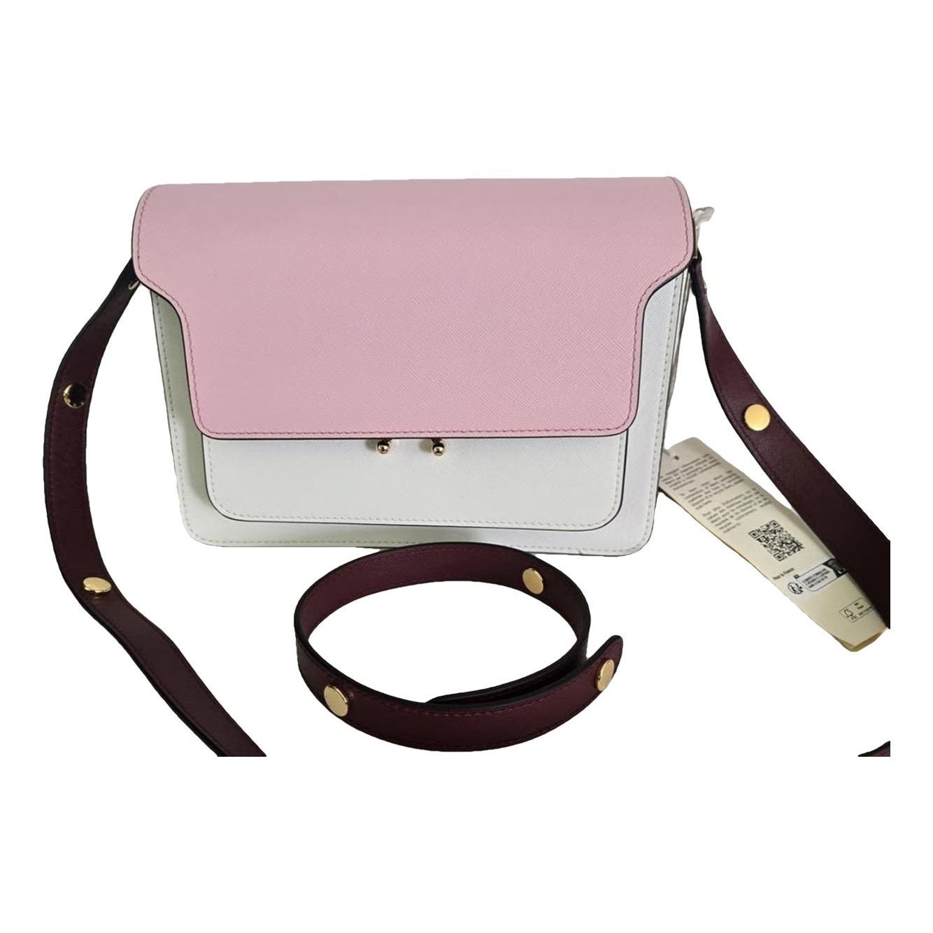 Marni Trunk leather crossbody bag
