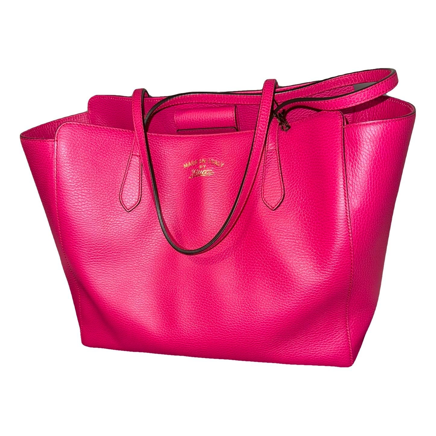 Swing leather tote