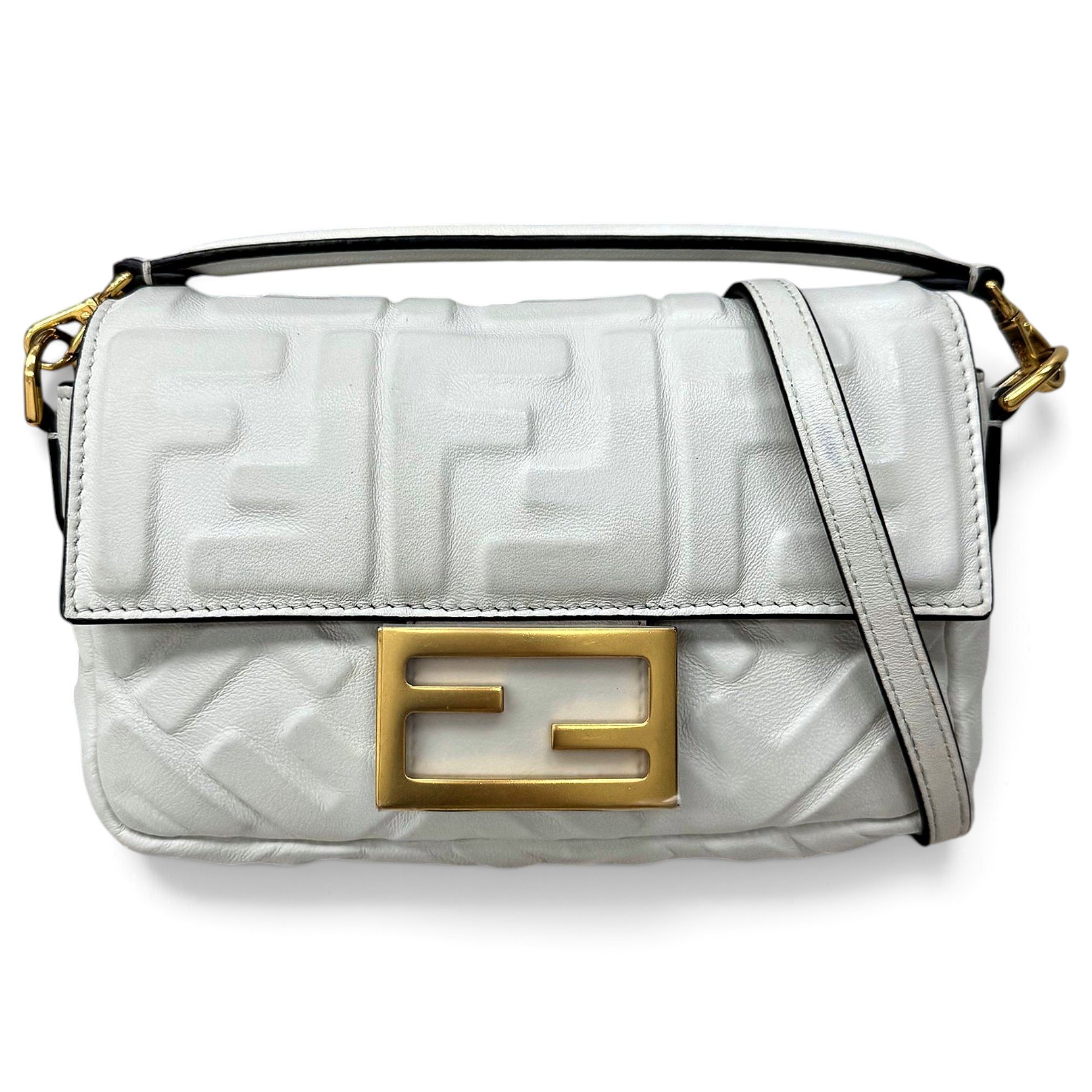 Baguette leather handbag
