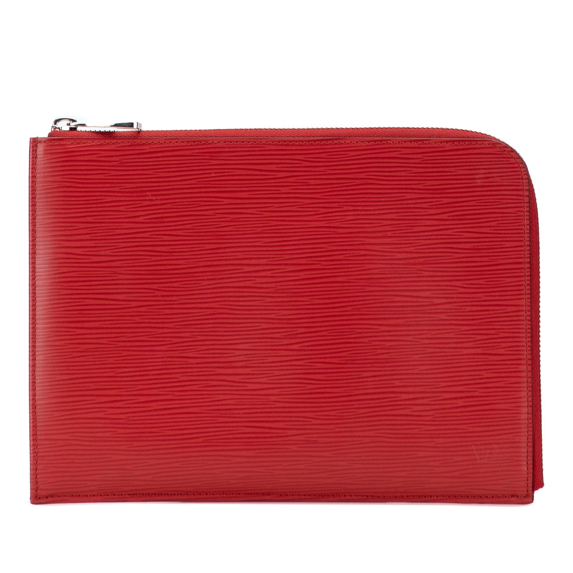 Leather clutch bag