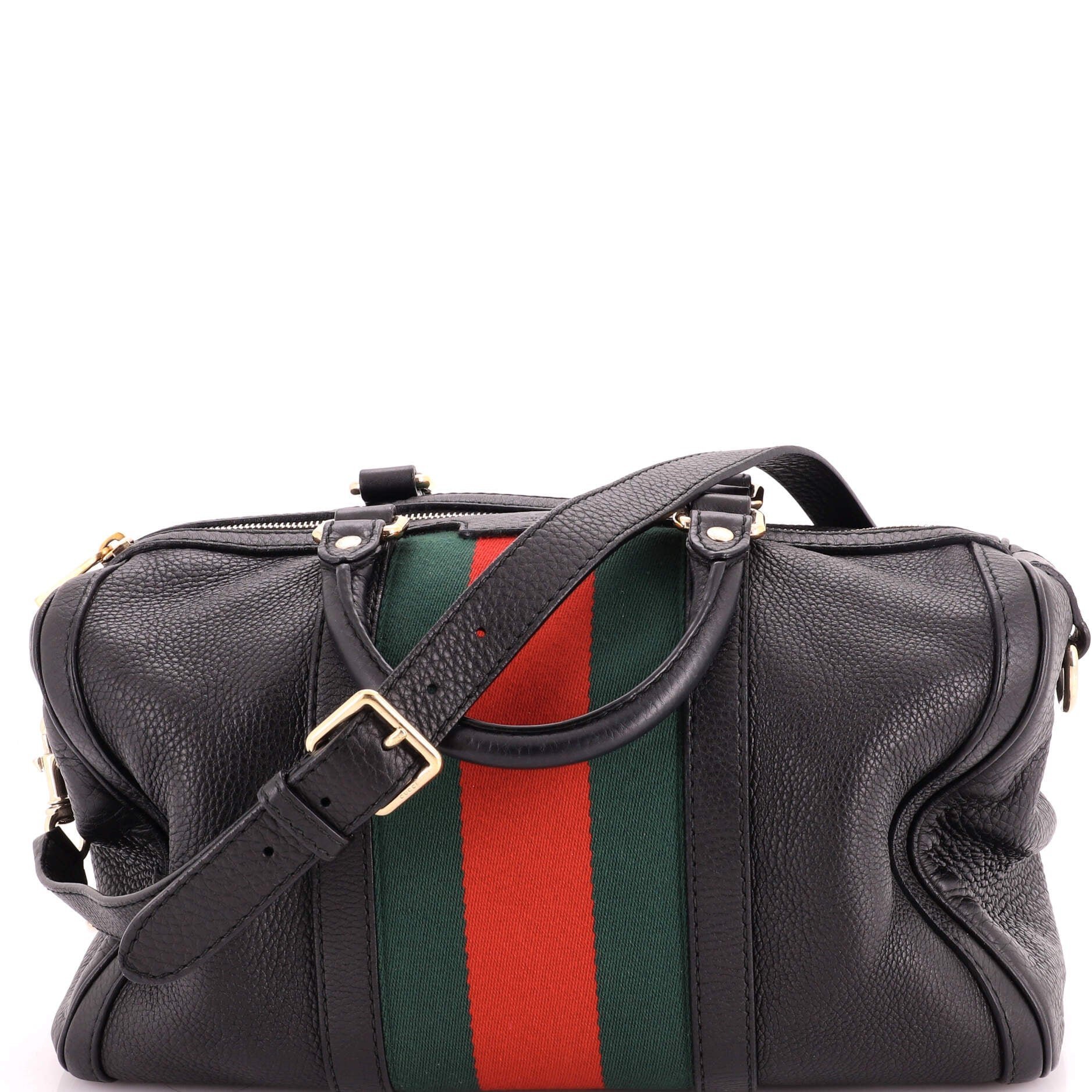 Boston leather handbag