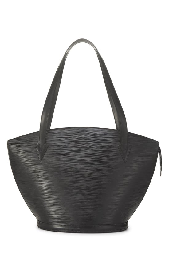 Black Epi St Jacques Shopping Tote