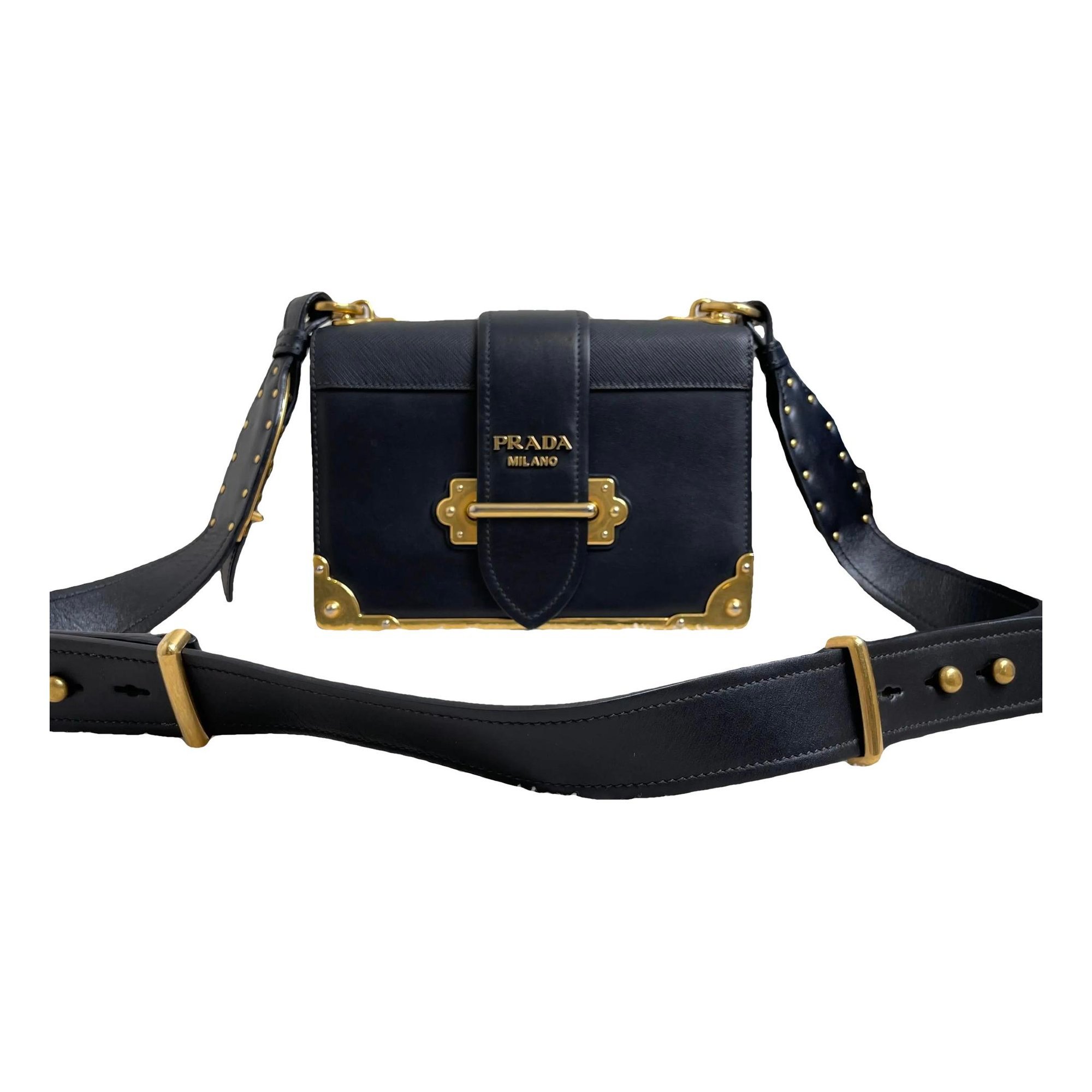 Cahier leather crossbody bag