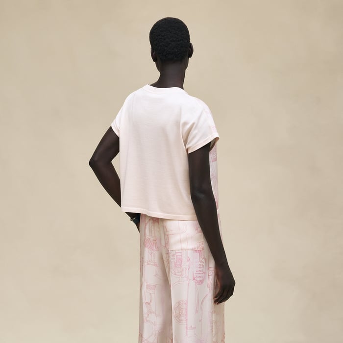 Rose Pétale "Etriers Remix" Sleeveless Sweater