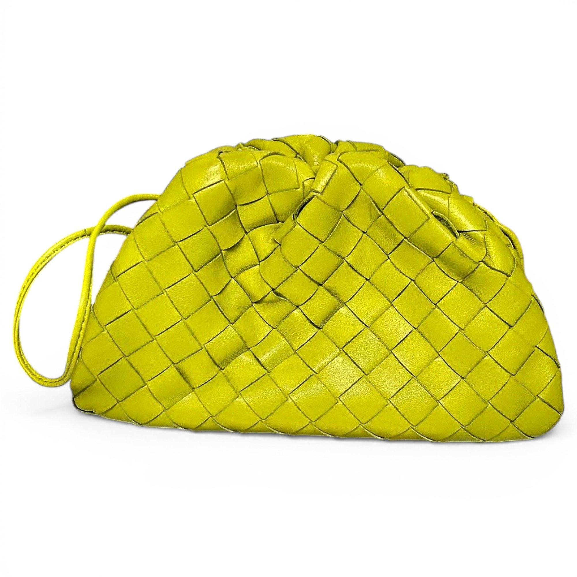 Pouch leather handbag