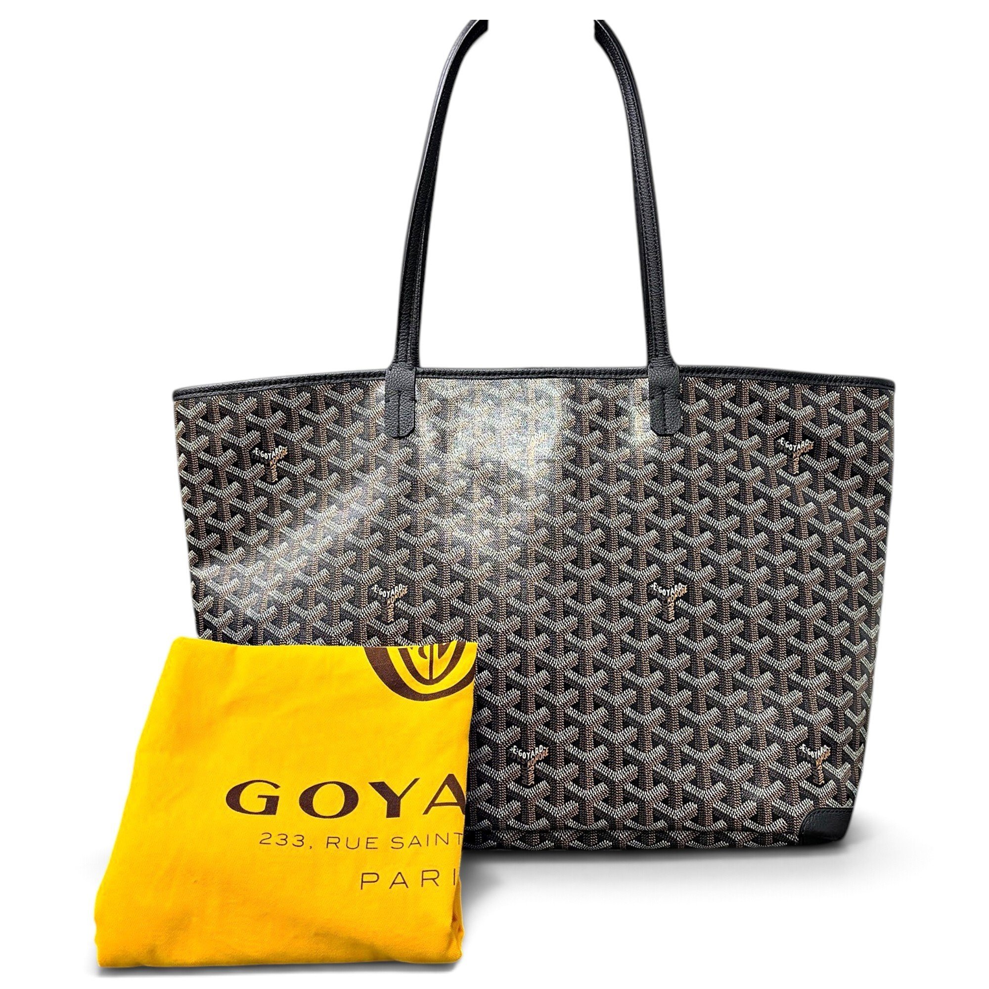 Goyard Saint-Louis leather tote