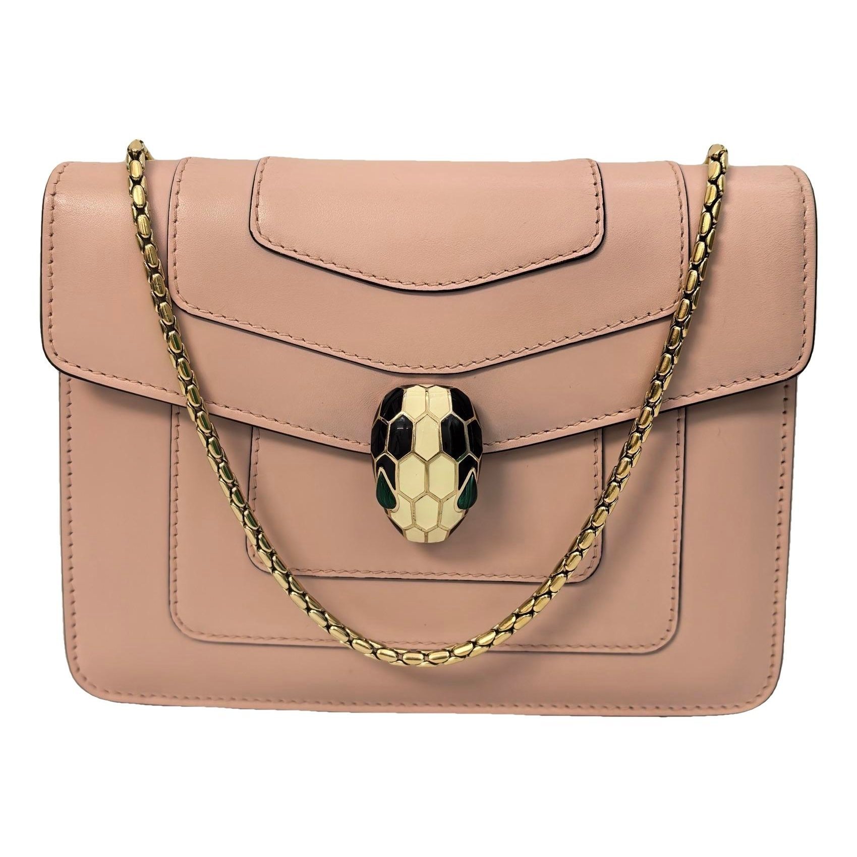 Serpenti leather handbag