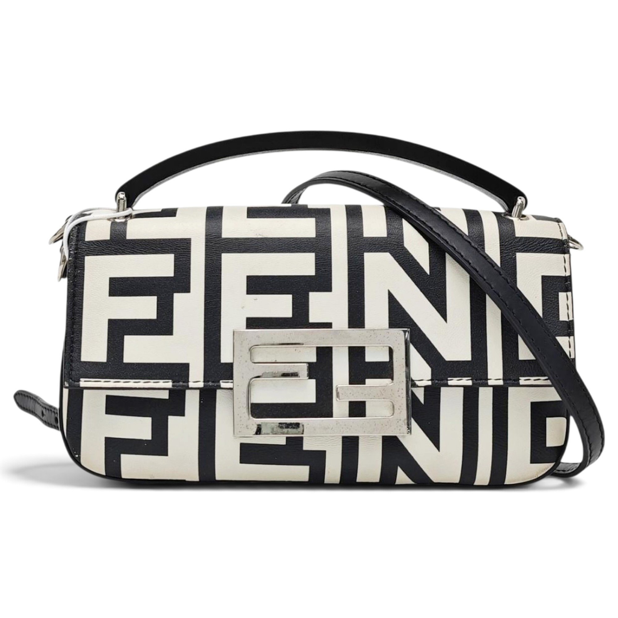 Baguette leather handbag
