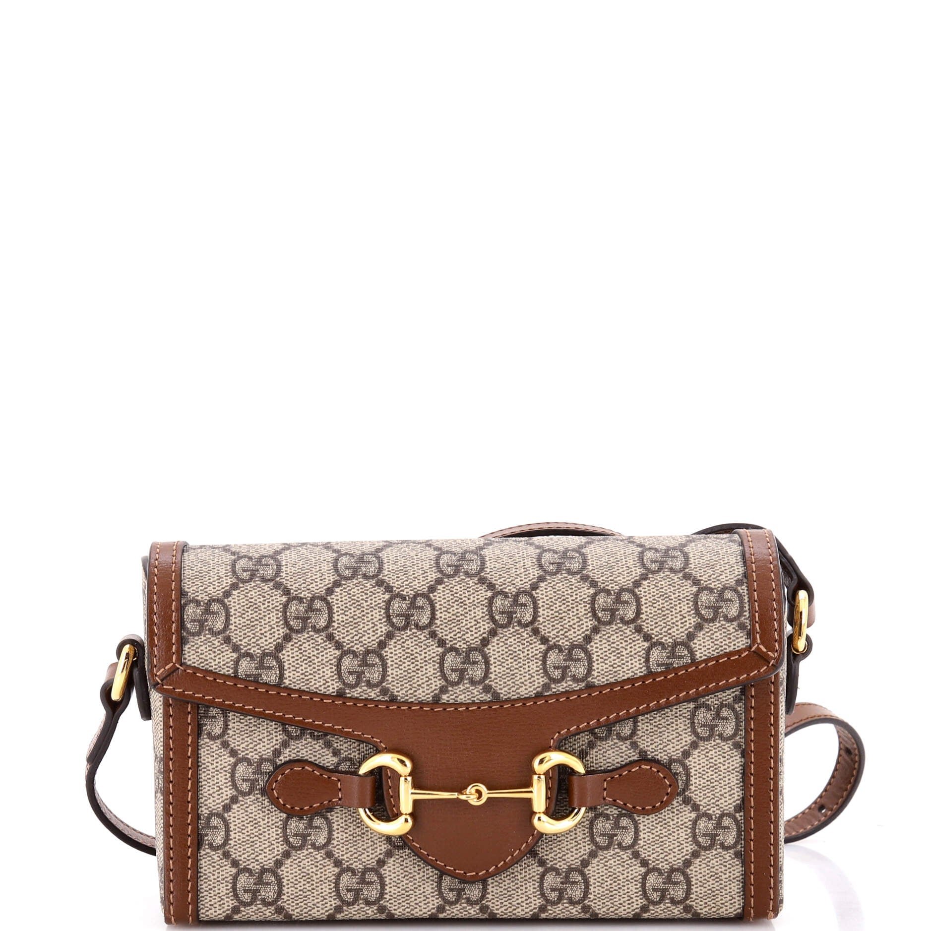 Horsebit 1955 Flap Crossbody Bag GG Coated Canvas Mini