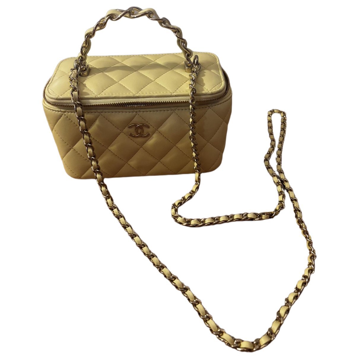 Vanity leather handbag