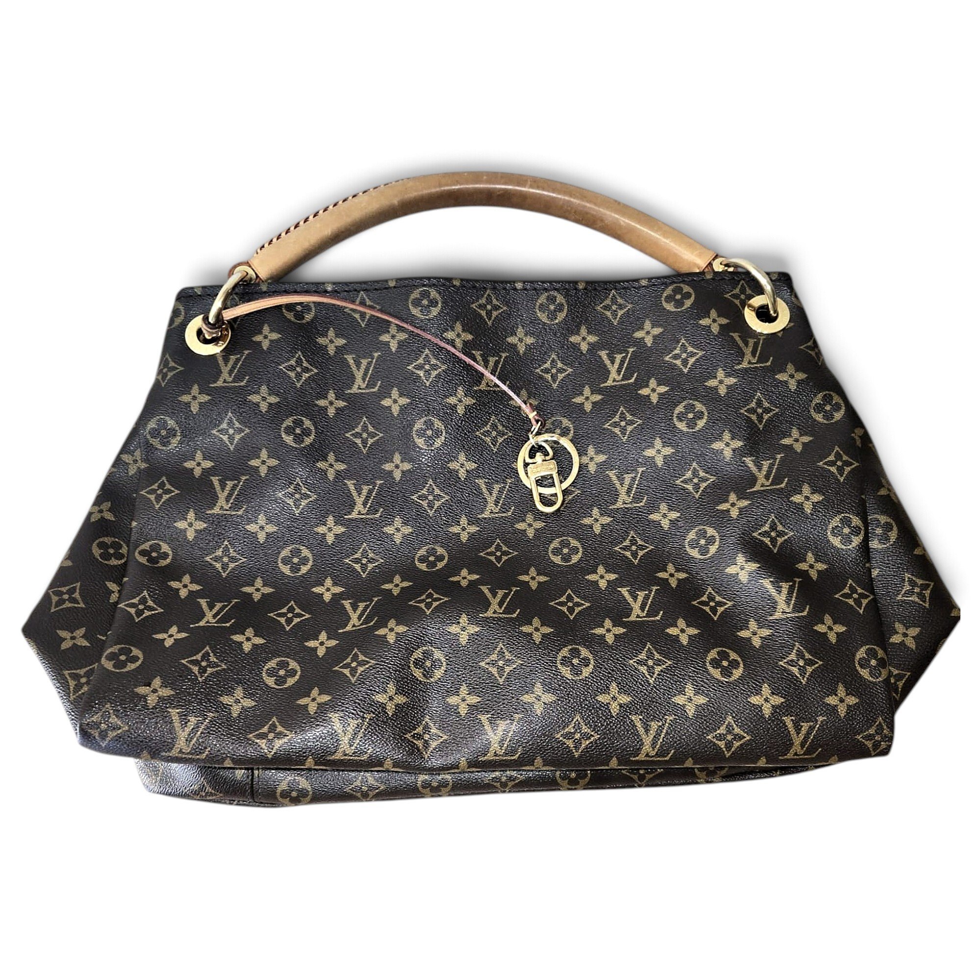 Artsy leather handbag
