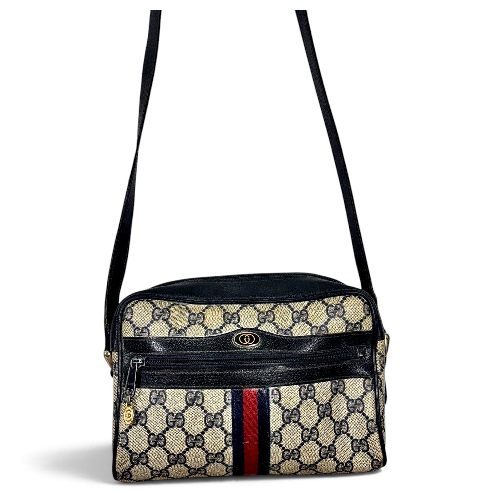 Ophidia leather crossbody bag