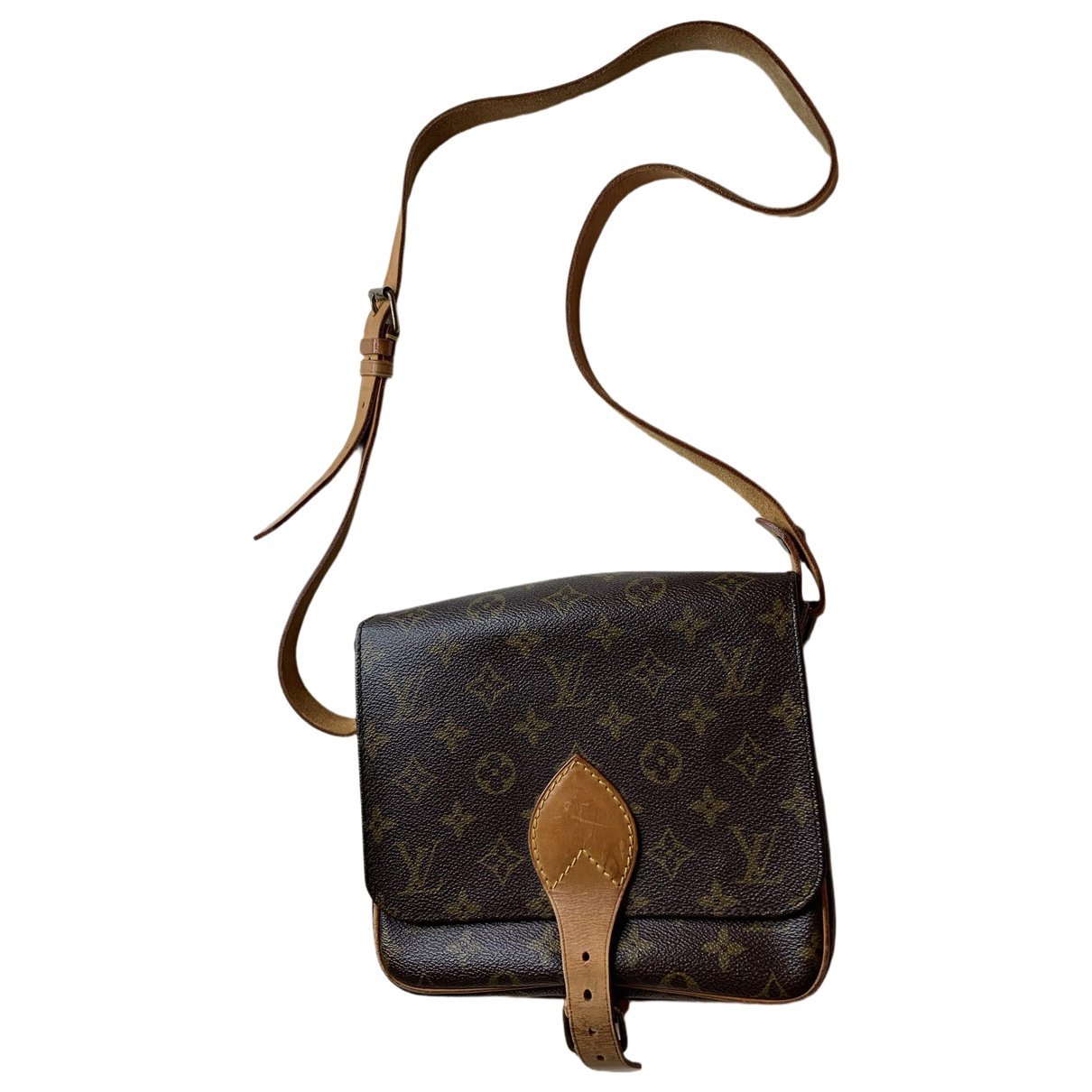 Cartouchière leather crossbody bag