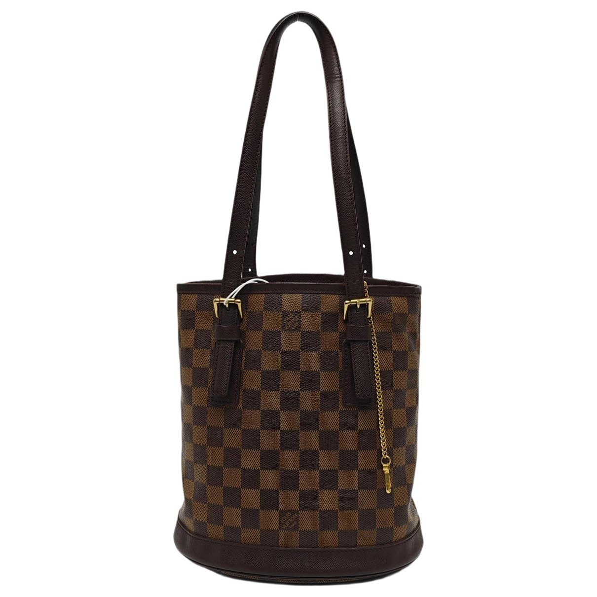 Bucket leather handbag