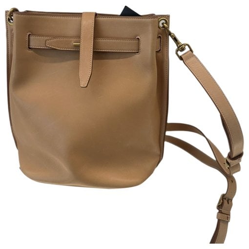 Leather clutch bag
