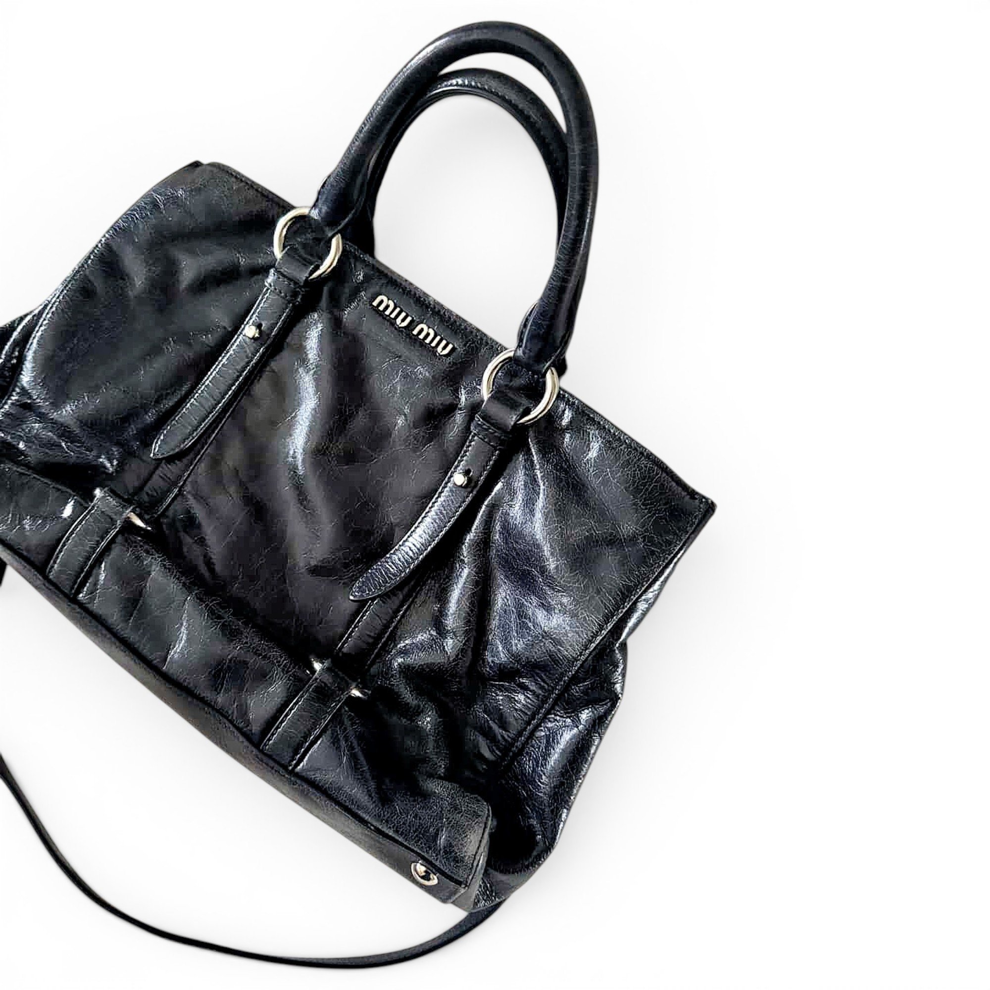 Leather handbag