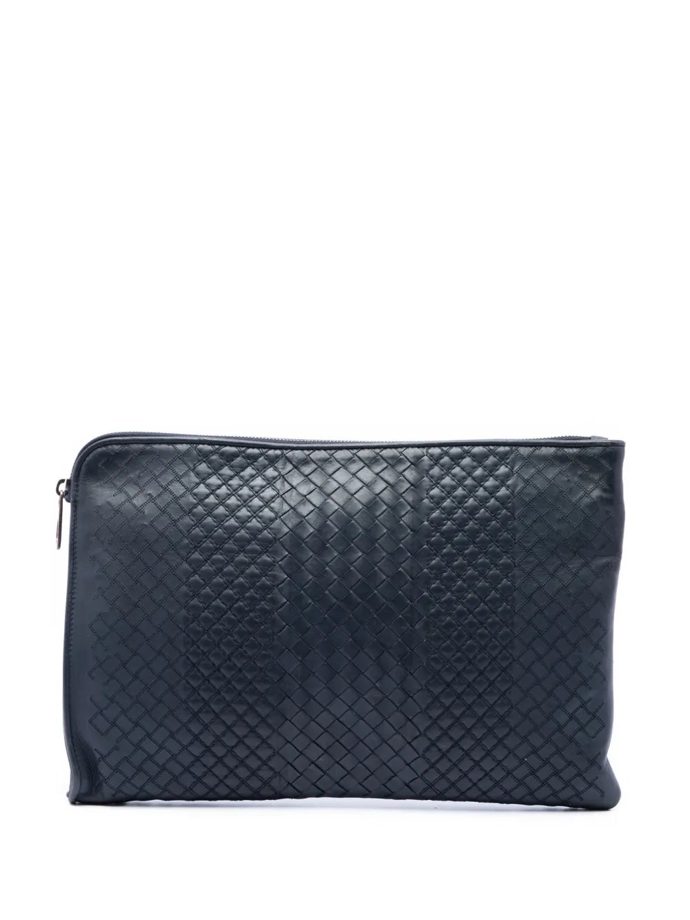 2012-2026 Nappa Intreccio Imperatore Zip clutch bag