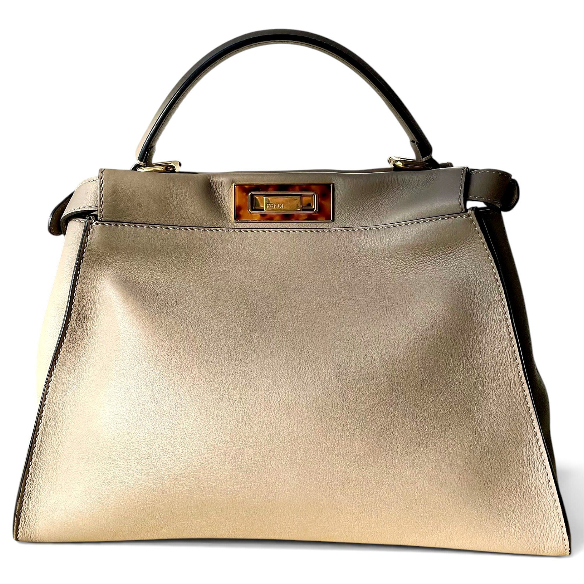 Peekaboo leather handbag