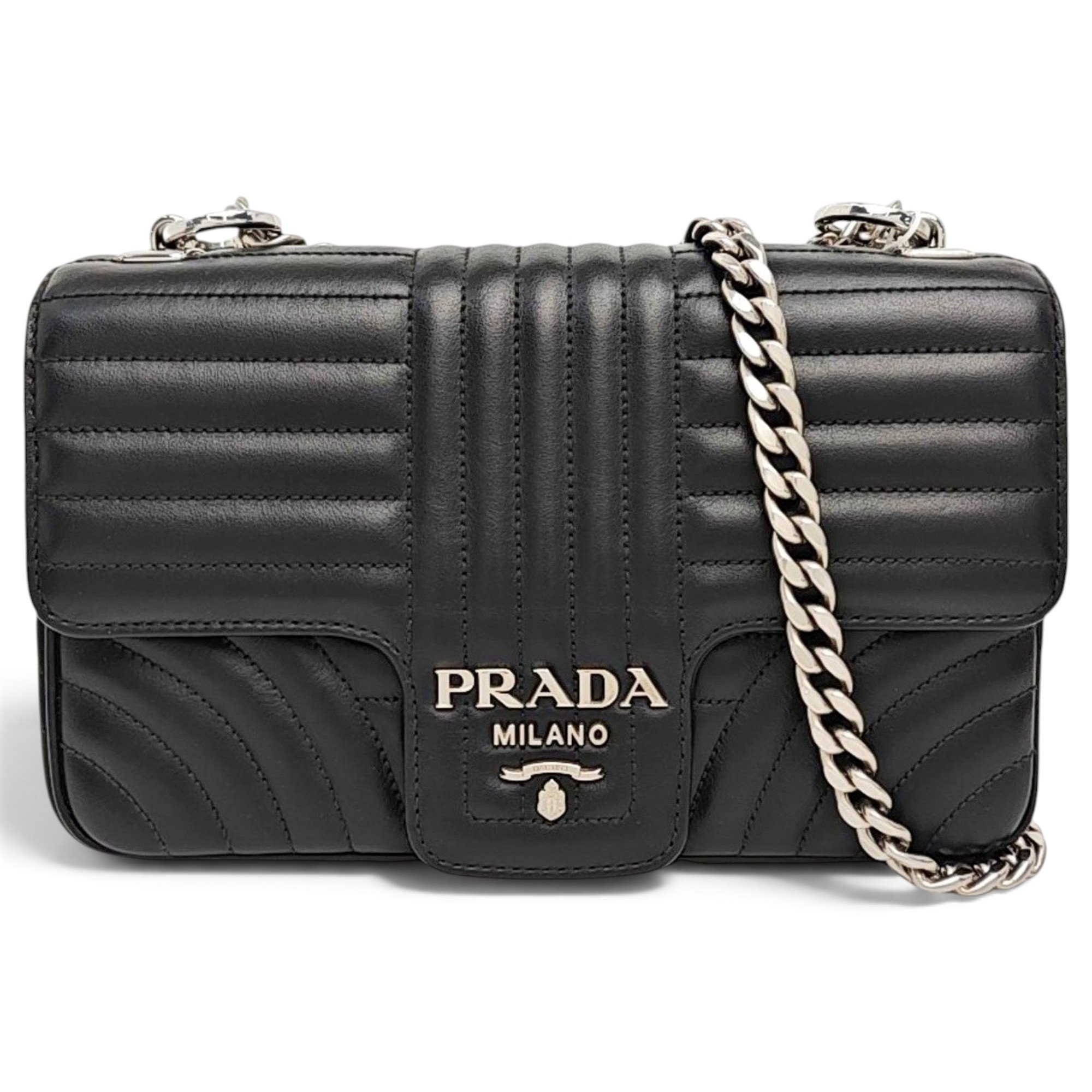 Diagramme leather handbag