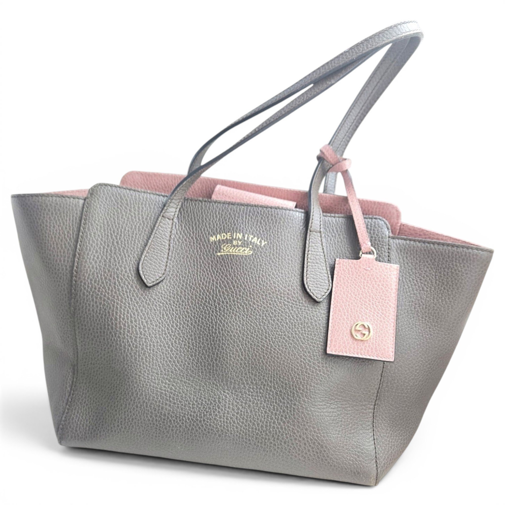 Swing leather tote