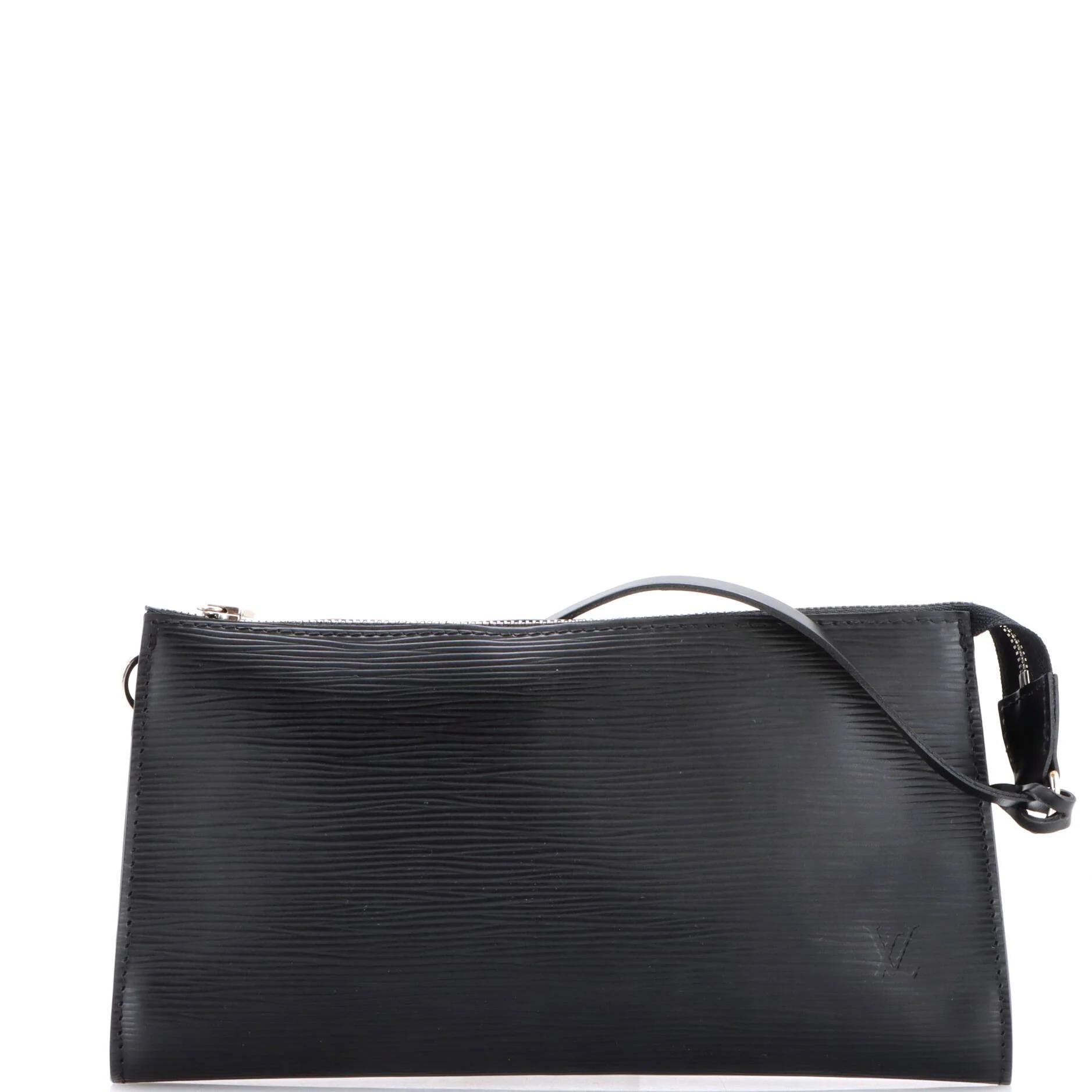 Leather clutch bag