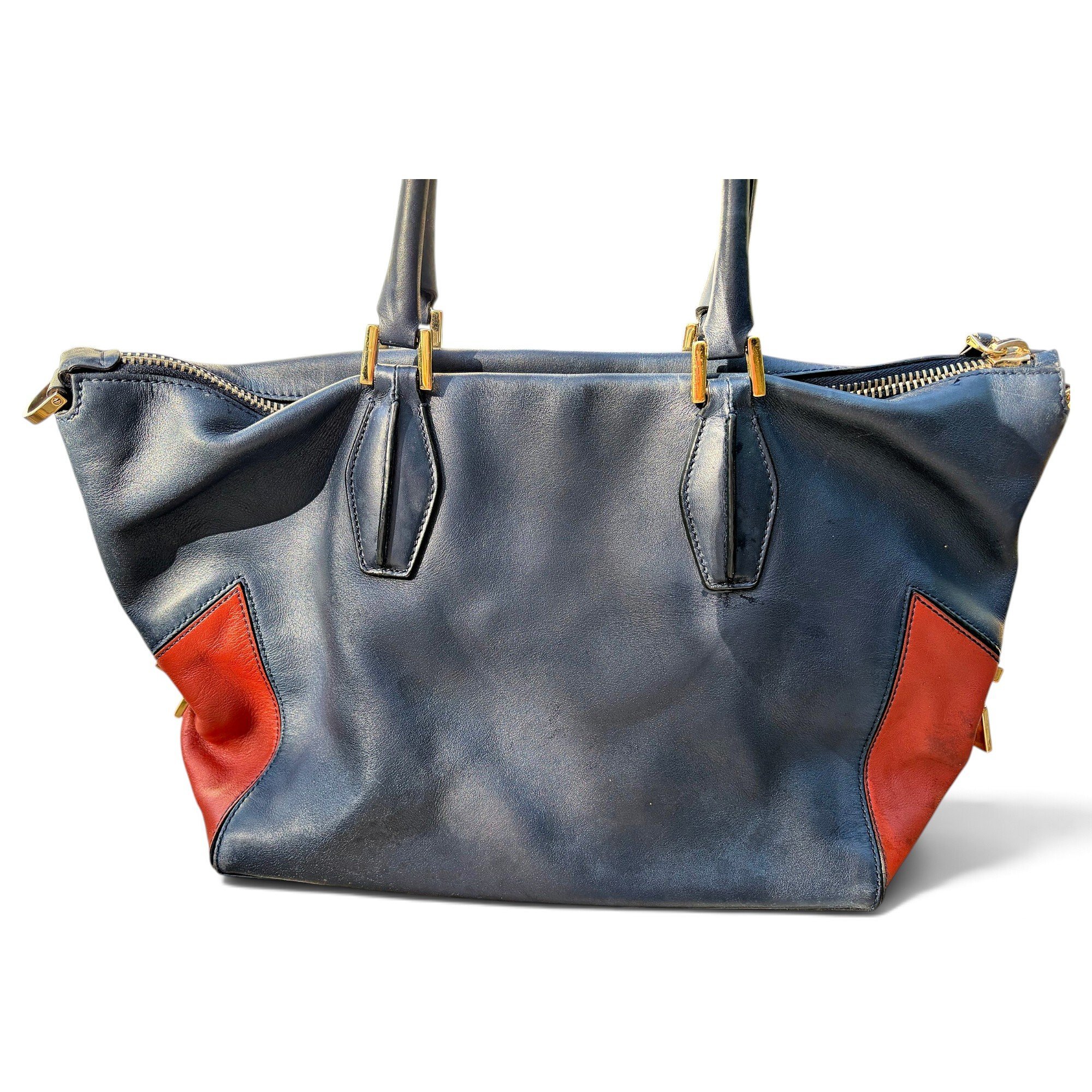 D Bag leather handbag