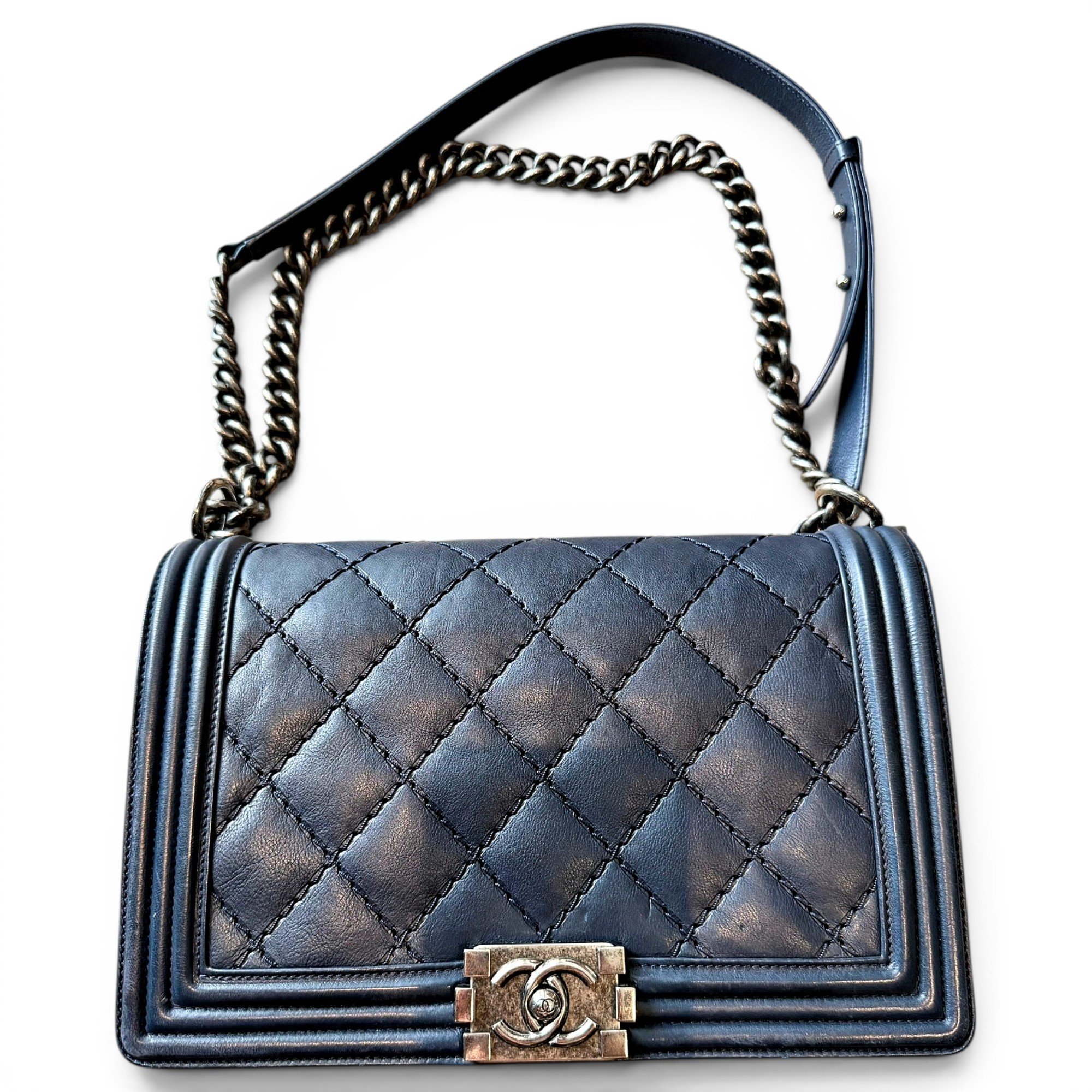 Boy leather crossbody bag