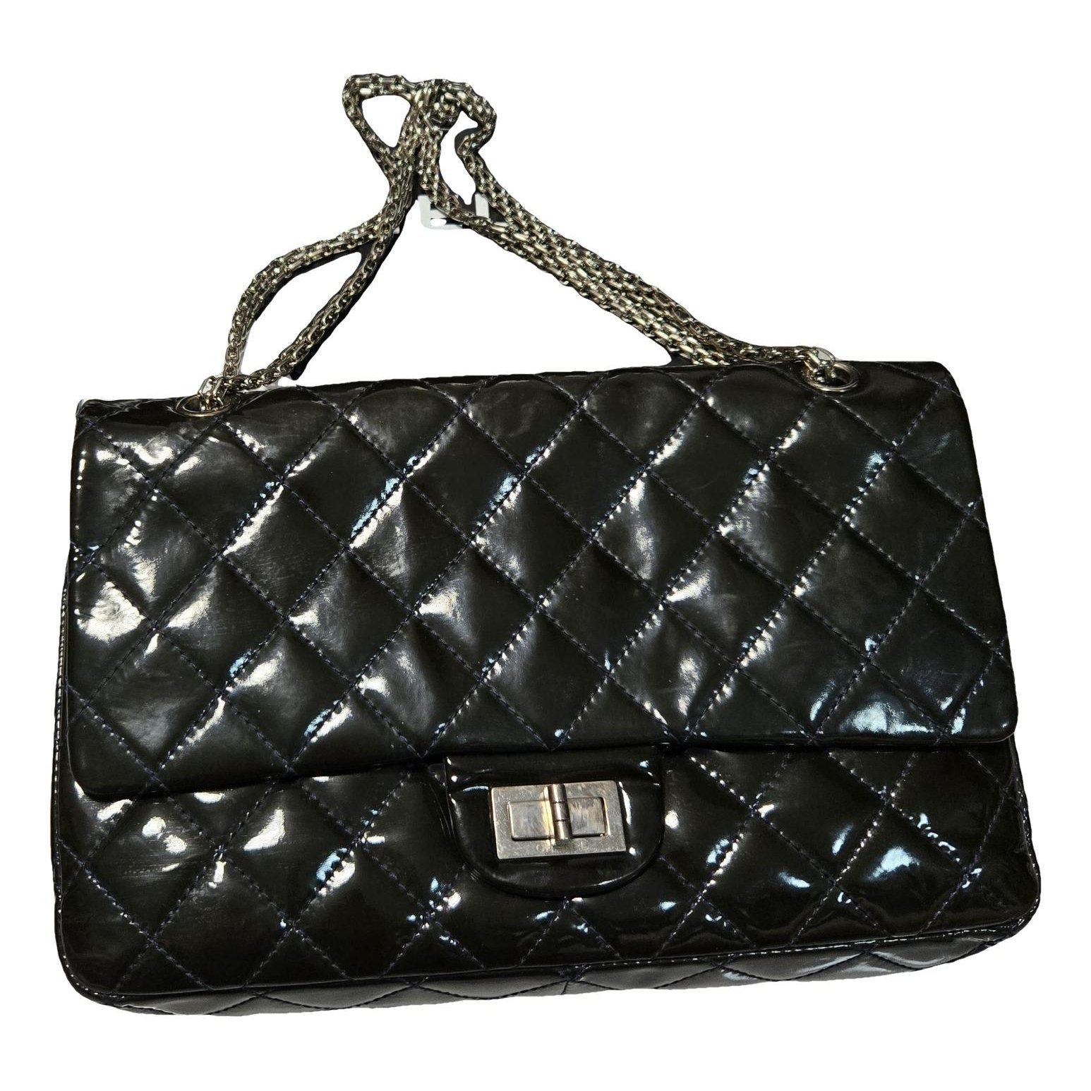 2.55 patent leather handbag