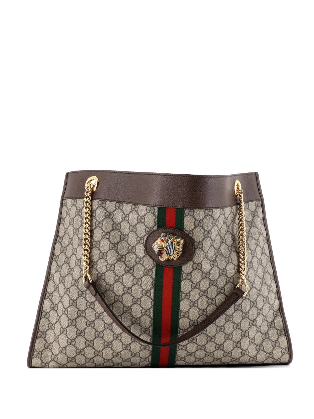 Rajah Chain GG Coated Canvas Large tote bag