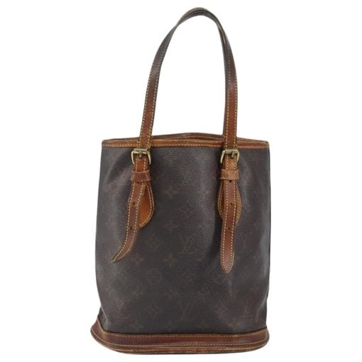 Bucket leather handbag
