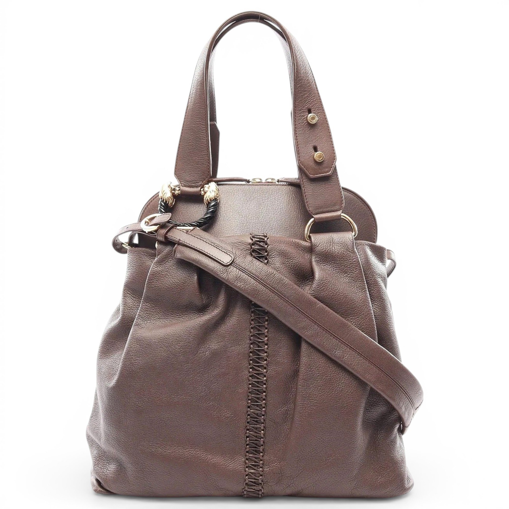 Leather handbag