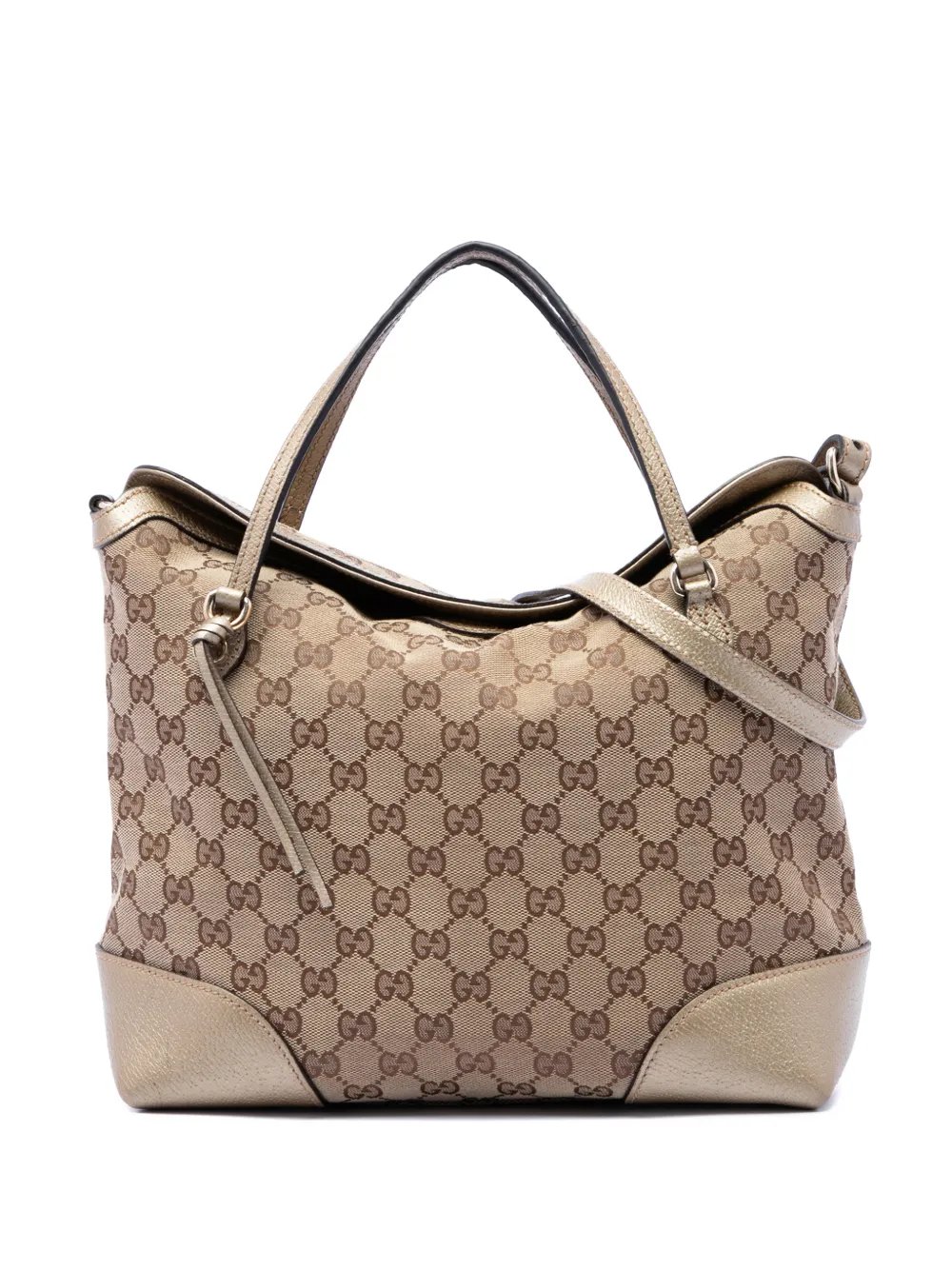 2000-2015 Medium GG Canvas Bree Fold Over Tote satchel