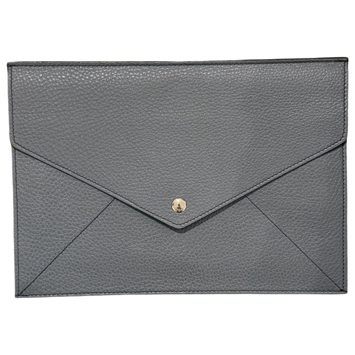 Leather clutch bag