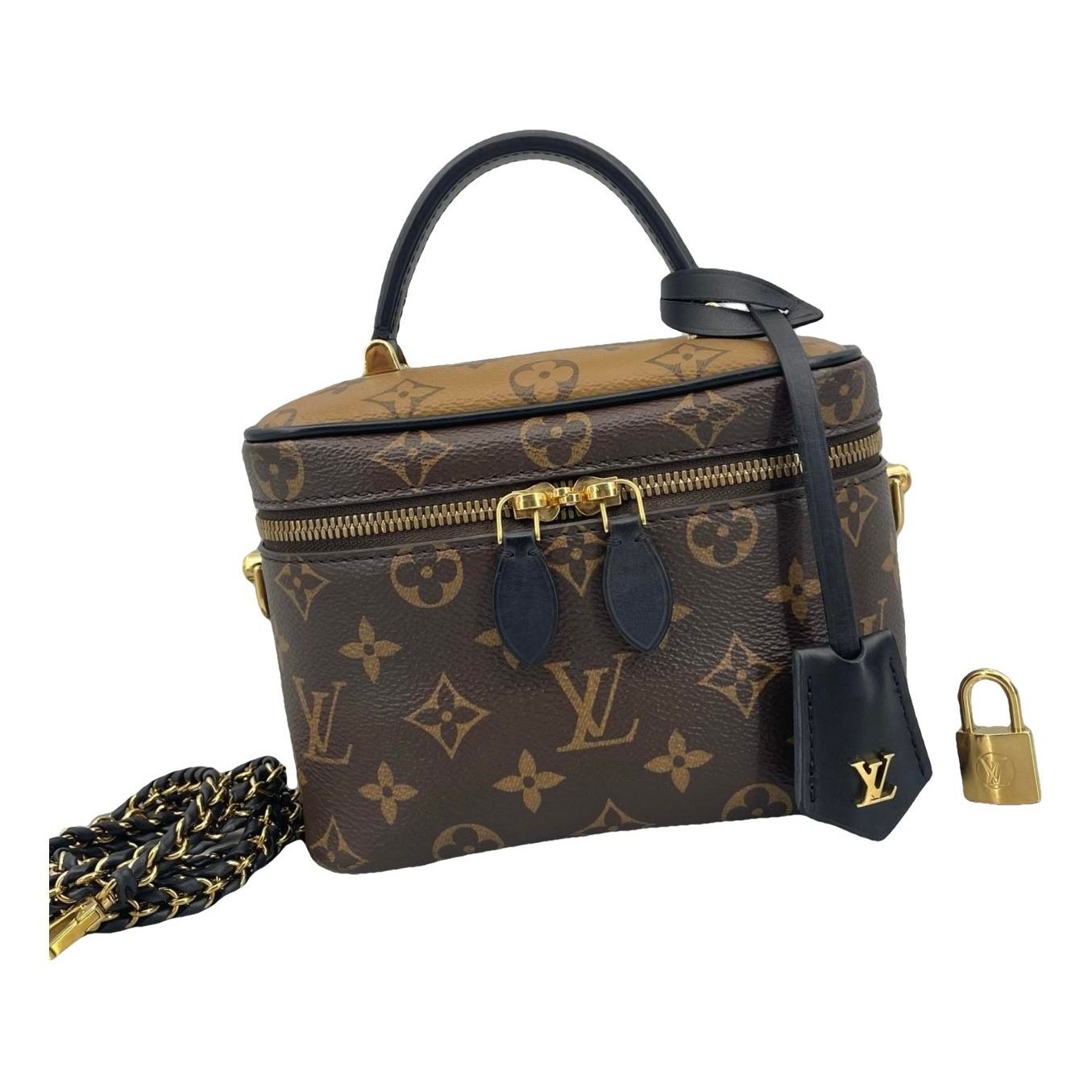 Vanity leather handbag